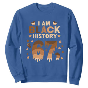 Funny Melanin Six Seven Meme Sweatshirt African American Gift TS12 Royal Blue Print Your Wear