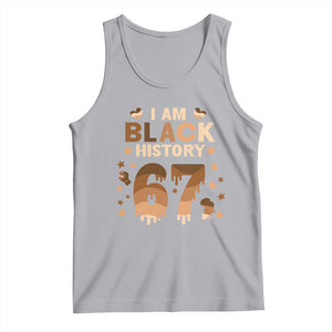 Funny Melanin Six Seven Meme Tank Top African American Gift TS12 Athletic Heather Print Your Wear