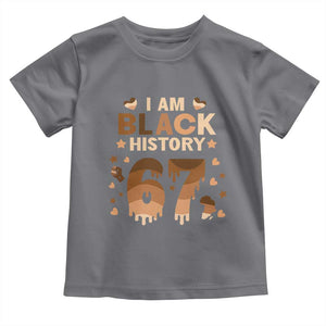 Funny Melanin Six Seven Meme Toddler T Shirt African American Gift TS12 Charcoal Print Your Wear