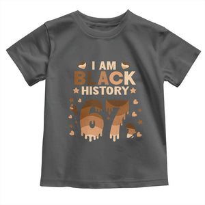 Funny Melanin Six Seven Meme Toddler T Shirt African American Gift TS12 Dark Heather Print Your Wear