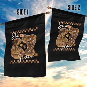 Funny African American Melanin Gift Garden Flag Six Seven Meme TS12 Print Your Wear
