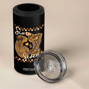 Funny African American Melanin Gift 4 in 1 Can Cooler Tumbler Six Seven Meme TS12 Print Your Wear