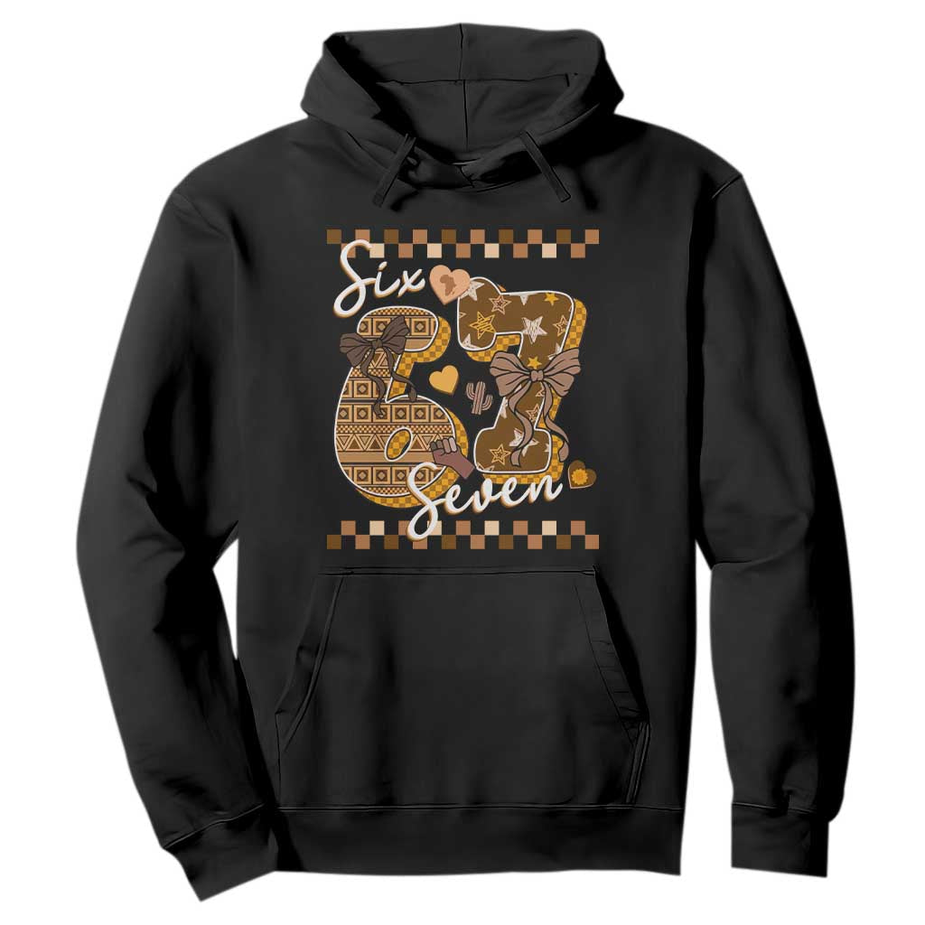 Funny African American Melanin Gift Hoodie Six Seven Meme TS12 Black Print Your Wear