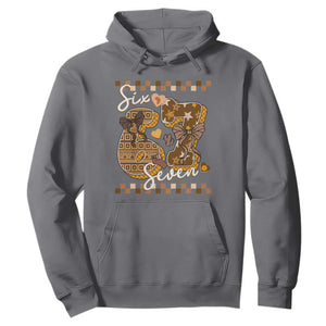 Funny African American Melanin Gift Hoodie Six Seven Meme TS12 Charcoal Print Your Wear