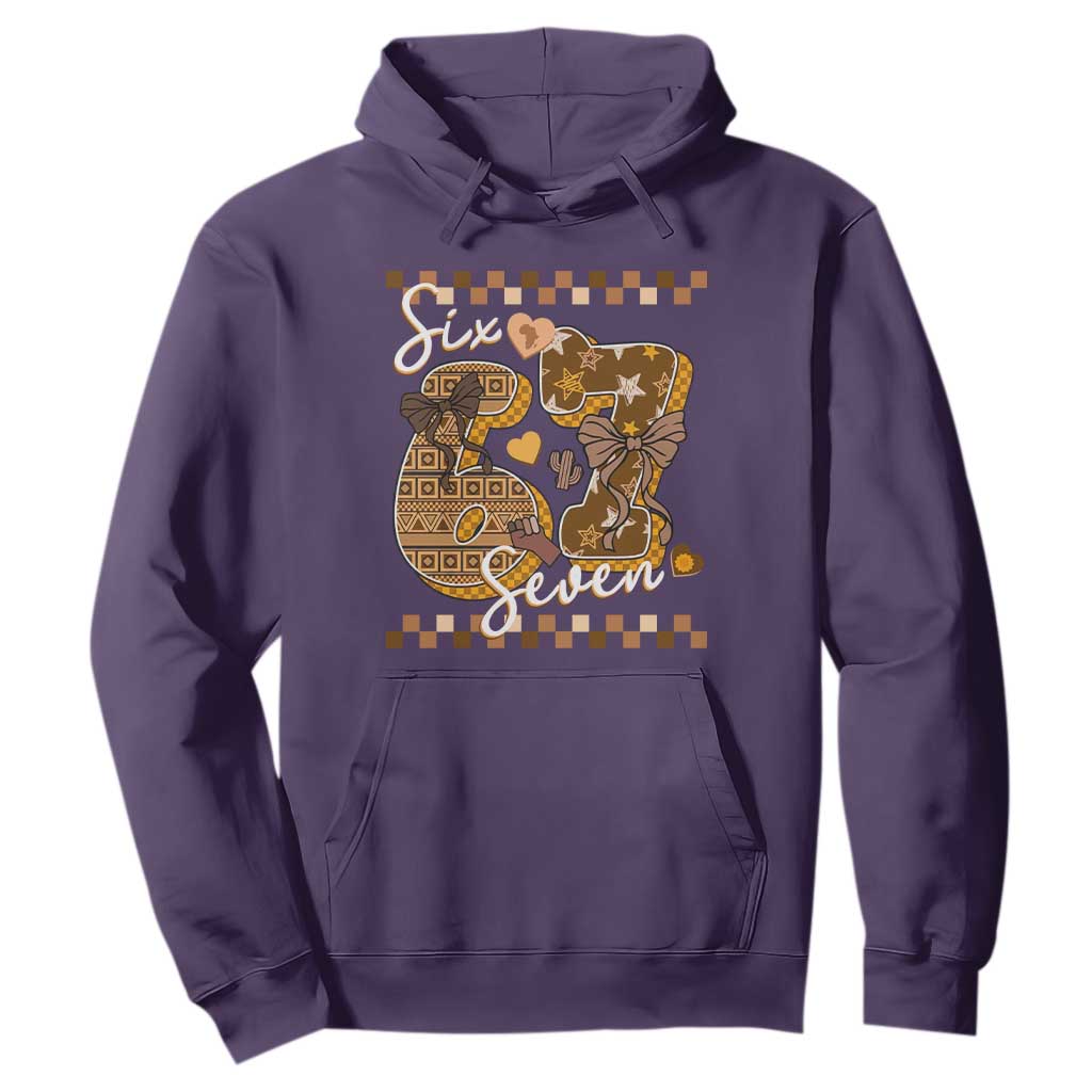 Funny African American Melanin Gift Hoodie Six Seven Meme TS12 Purple Print Your Wear