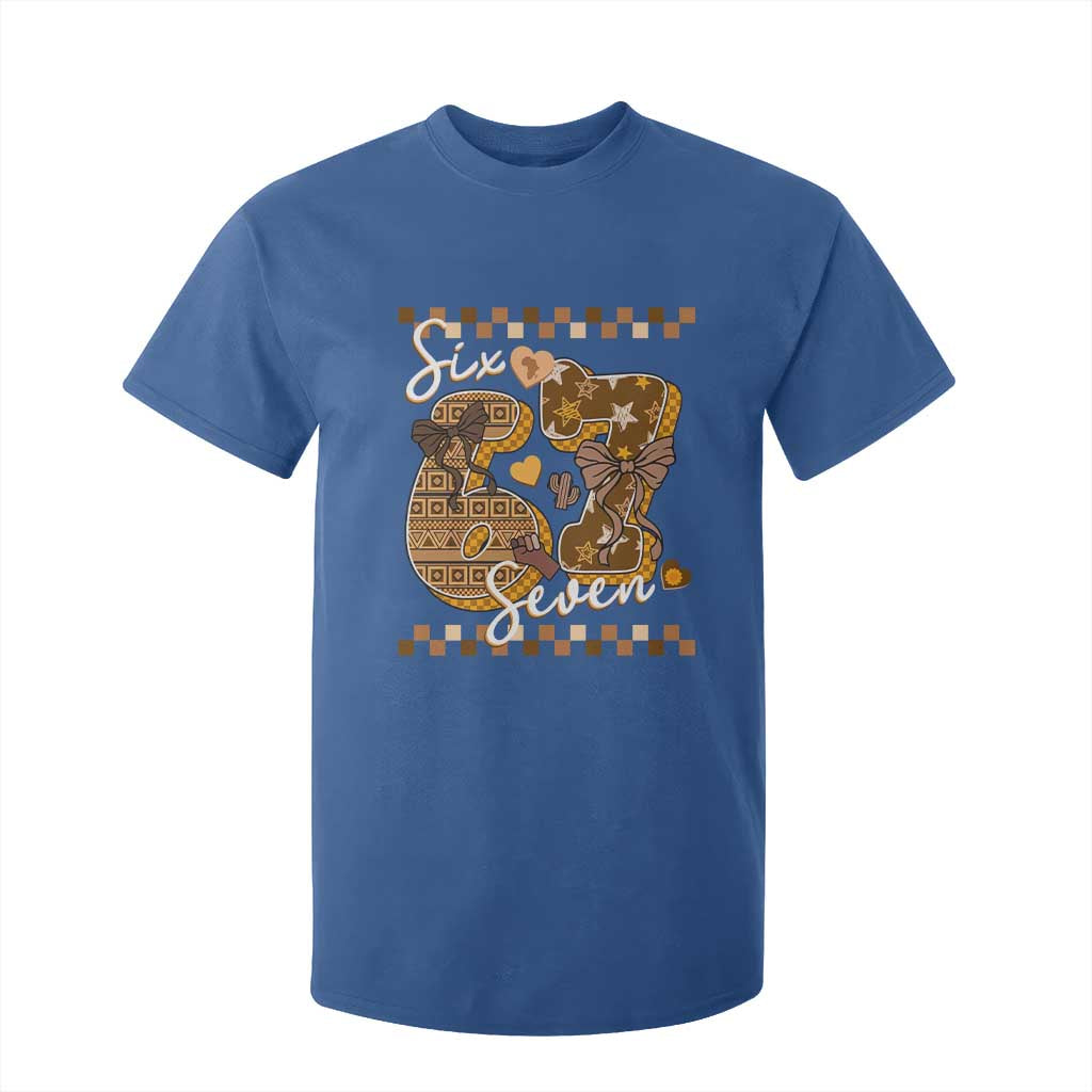 Funny African American Melanin Gift T Shirt For Kid Six Seven Meme TS12 Royal Blue Print Your Wear