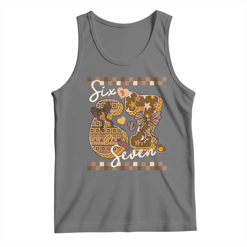 Funny African American Melanin Gift Tank Top Six Seven Meme TS12 Black Heather Print Your Wear