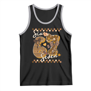 Funny African American Melanin Gift Tank Top Six Seven Meme TS12 Black Athletic Heather Print Your Wear