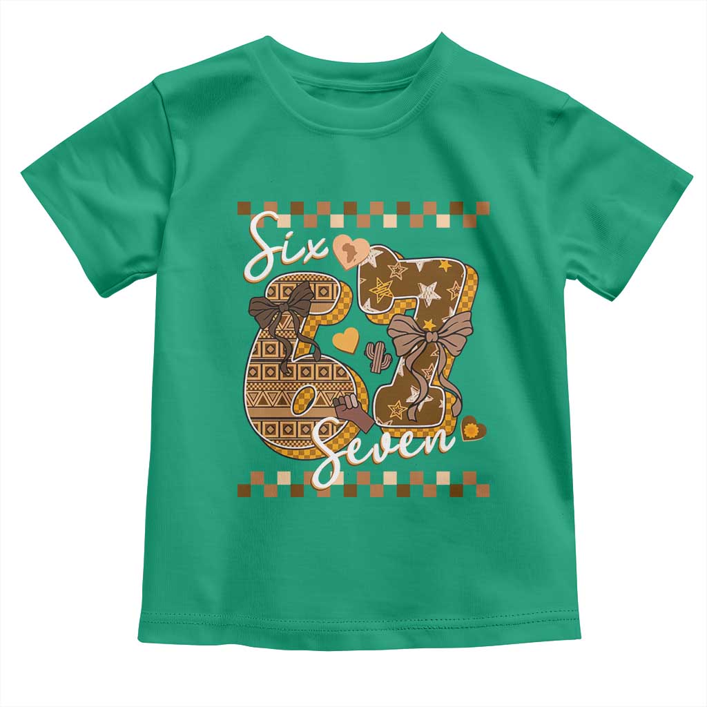 Funny African American Melanin Gift Toddler T Shirt Six Seven Meme TS12 Irish Green Print Your Wear