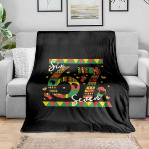 Funny Six Seven Meme Throw Blanket Pan African Culture Gift TS12 Print Your Wear