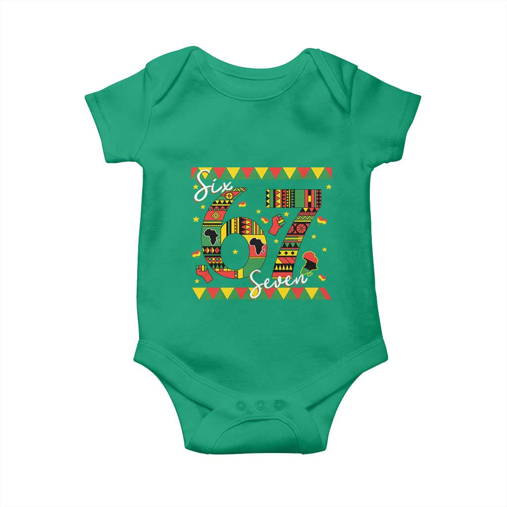 Funny Six Seven Meme Baby Onesie Pan African Culture Gift TS12 Irish Green Print Your Wear