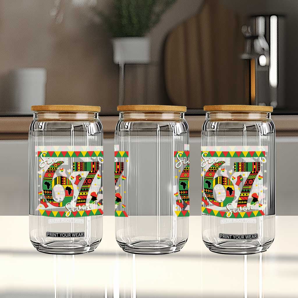 Funny Six Seven Meme Glass Can Pan African Culture Gift TS12 Print Your Wear