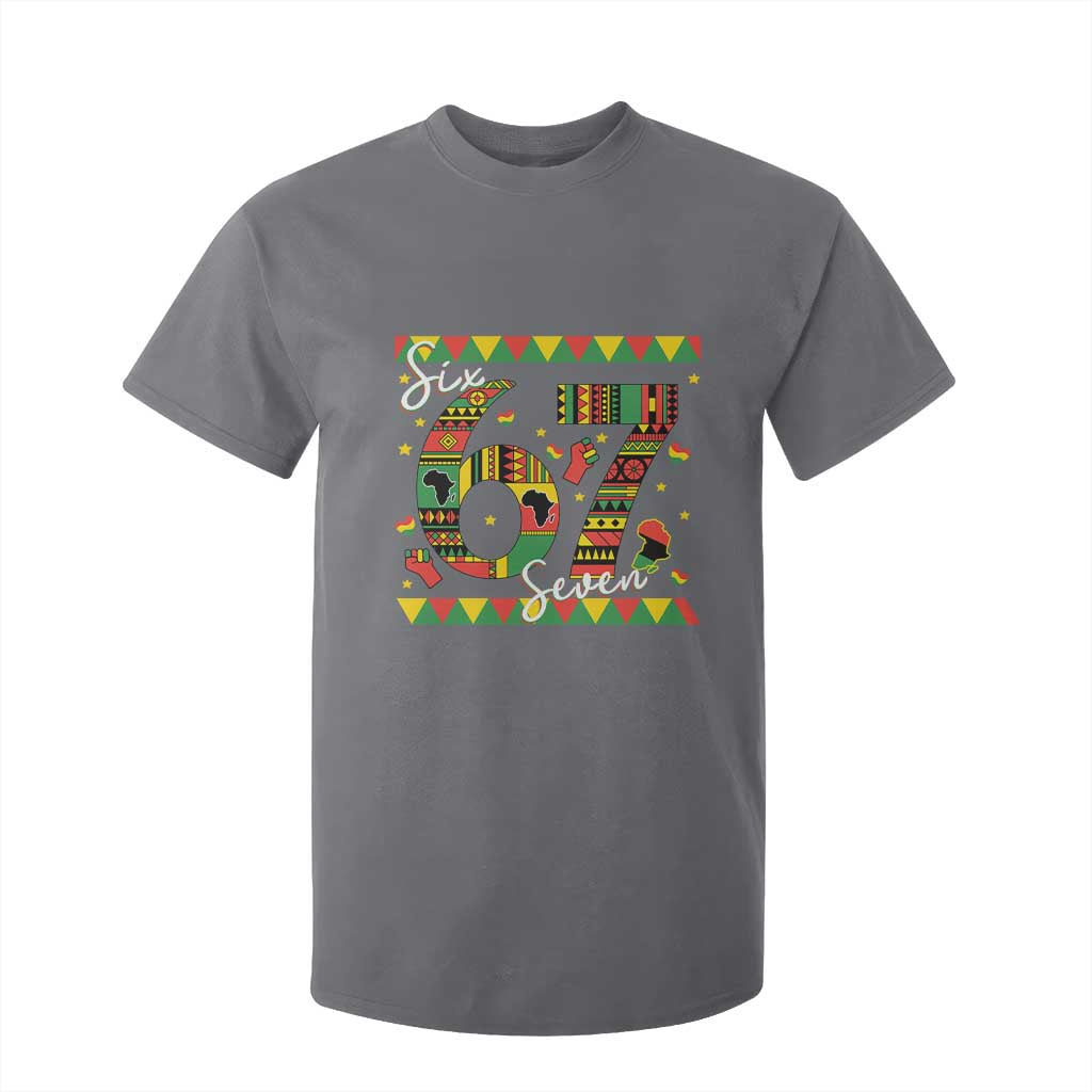 Funny Six Seven Meme T Shirt For Kid Pan African Culture Gift TS12 Charcoal Print Your Wear