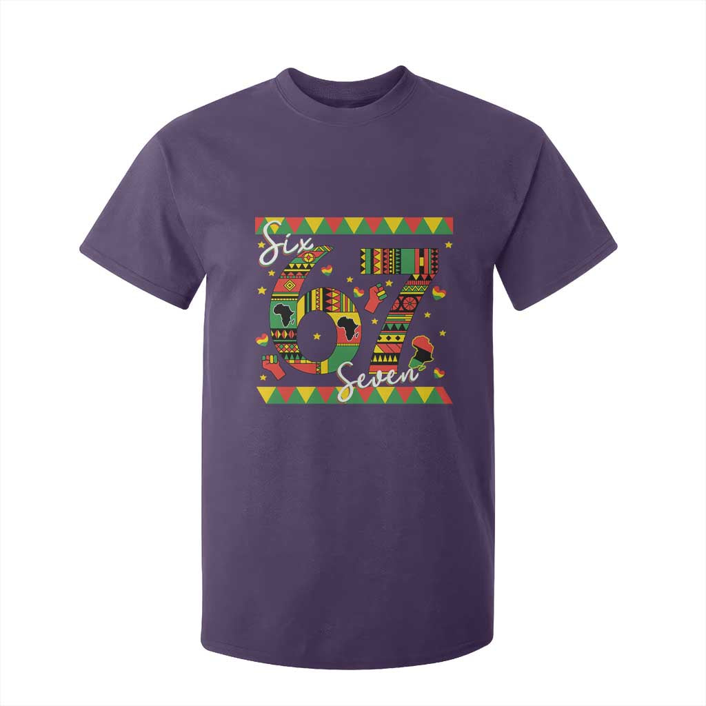 Funny Six Seven Meme T Shirt For Kid Pan African Culture Gift TS12 Purple Print Your Wear