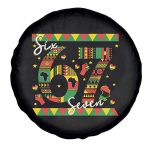 Funny Six Seven Meme Spare Tire Cover Pan African Culture Gift TS12 Print Your Wear