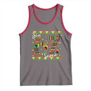 Funny Six Seven Meme Tank Top Pan African Culture Gift TS12 Deep Heather Red Print Your Wear