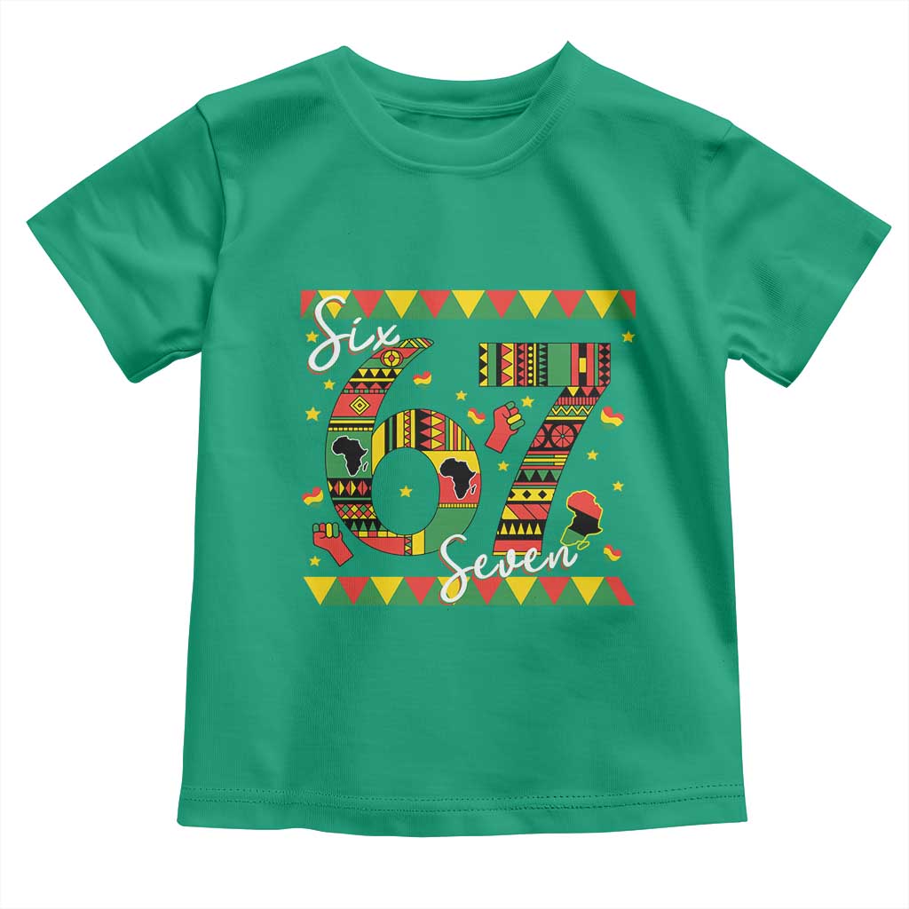 Funny Six Seven Meme Toddler T Shirt Pan African Culture Gift TS12 Irish Green Print Your Wear
