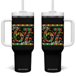 Funny Six Seven Meme Tumbler With Handle Pan African Culture Gift TS12 One Size: 40 oz Black Print Your Wear