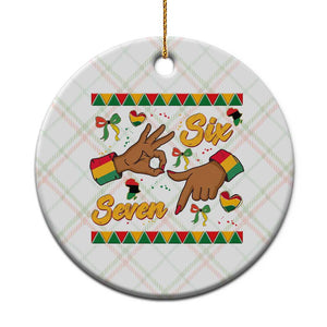 Funny 67 Meme Black History Month Ceramic Ornament Gen Z Alpha Gift TS12 1pc Christmas Plaid Print Your Wear