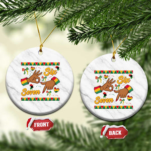 Funny 67 Meme Black History Month Ceramic Ornament Gen Z Alpha Gift TS12 1pc White Marble Print Your Wear