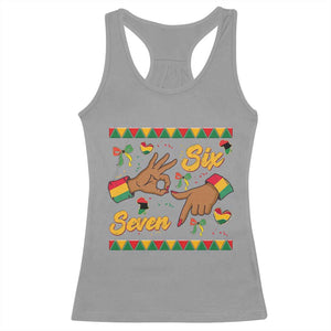 Funny 67 Meme Black History Month Racerback Tank Top Gen Z Alpha Gift TS12 Sport Gray Print Your Wear