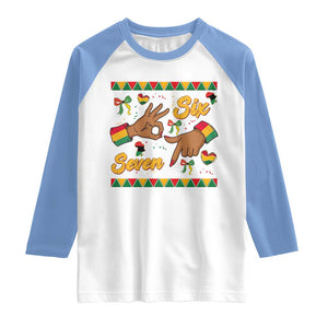 Funny 67 Meme Black History Month Raglan Shirt Gen Z Alpha Gift TS12 White Carolina Blue Print Your Wear