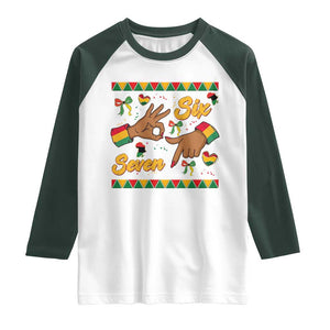 Funny 67 Meme Black History Month Raglan Shirt Gen Z Alpha Gift TS12 White Dark Forest Green Print Your Wear