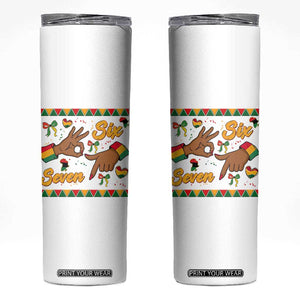 Funny 67 Meme Black History Month Skinny Tumbler Gen Z Alpha Gift TS12 White Print Your Wear