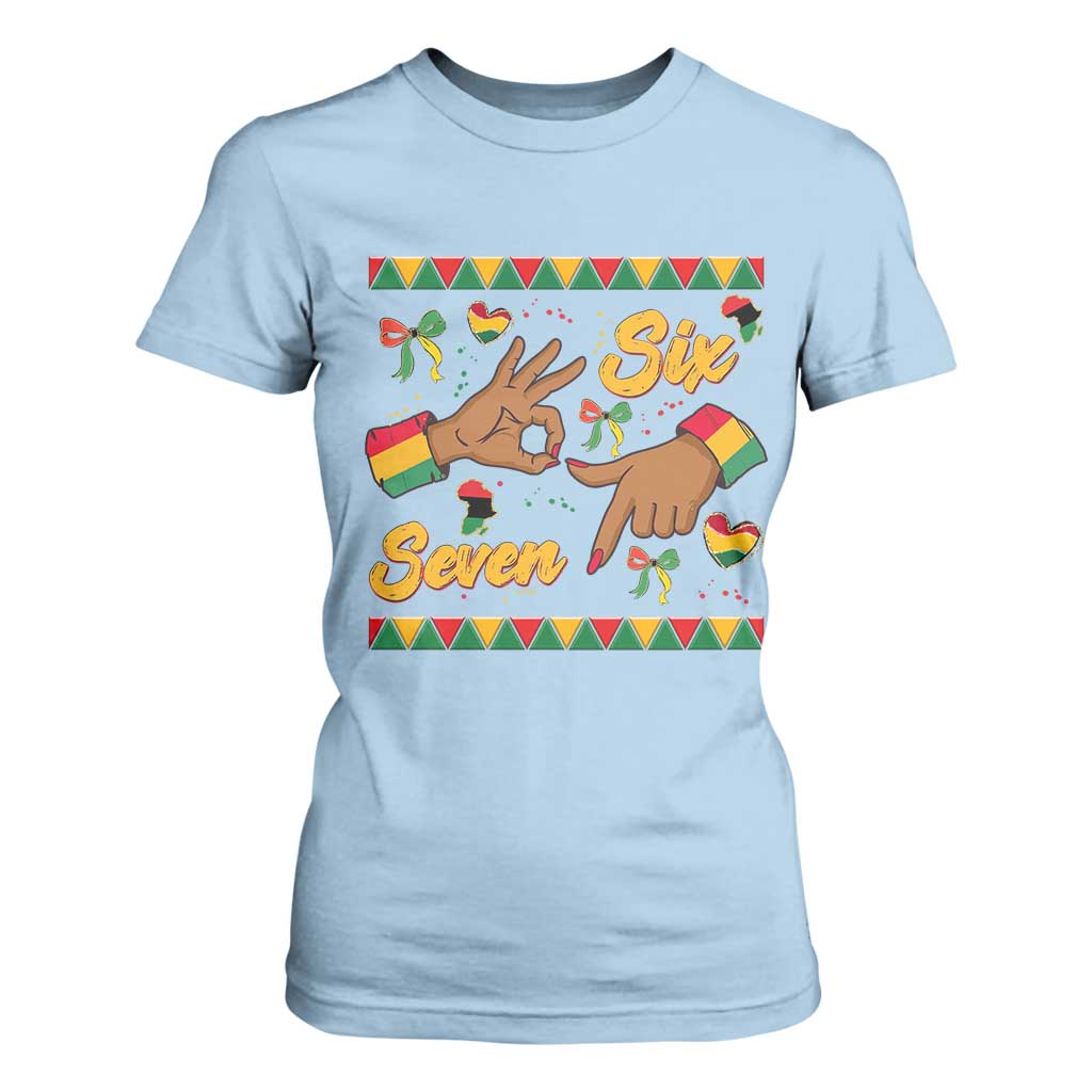 Funny 67 Meme Black History Month T Shirt For Women Gen Z Alpha Gift TS12 Light Blue Print Your Wear
