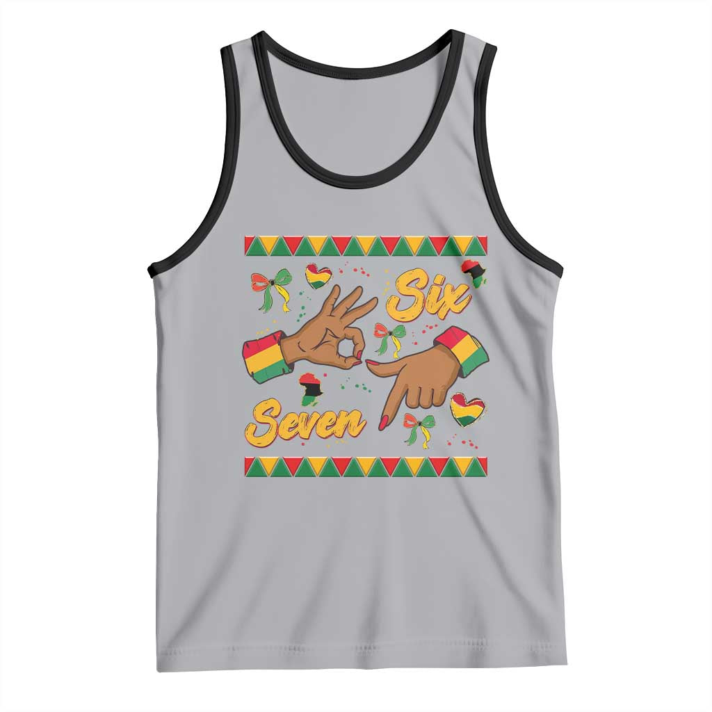 Funny 67 Meme Black History Month Tank Top Gen Z Alpha Gift TS12 Athletic Heather Black Print Your Wear