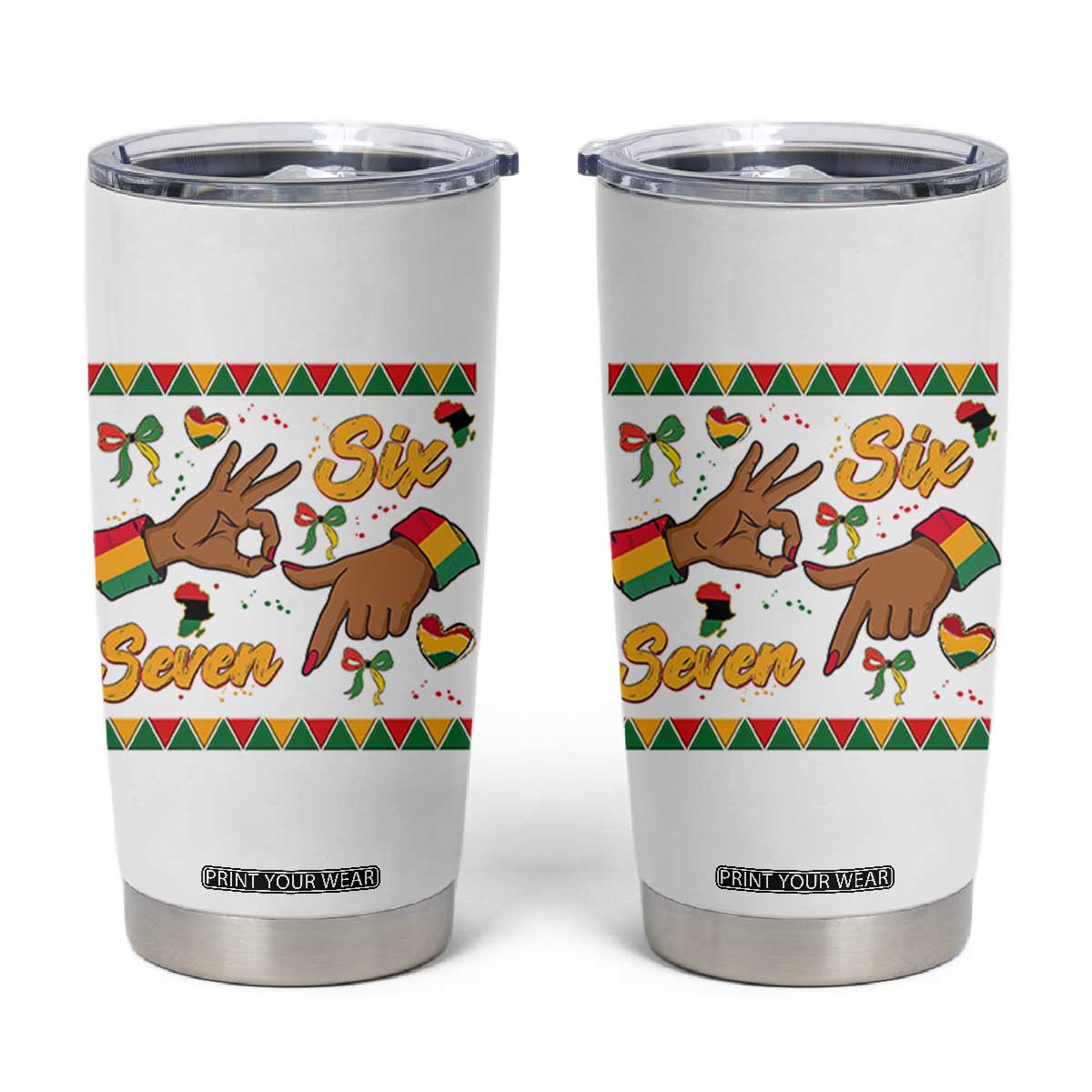 Funny 67 Meme Black History Month Tumbler Cup Gen Z Alpha Gift TS12 White Print Your Wear
