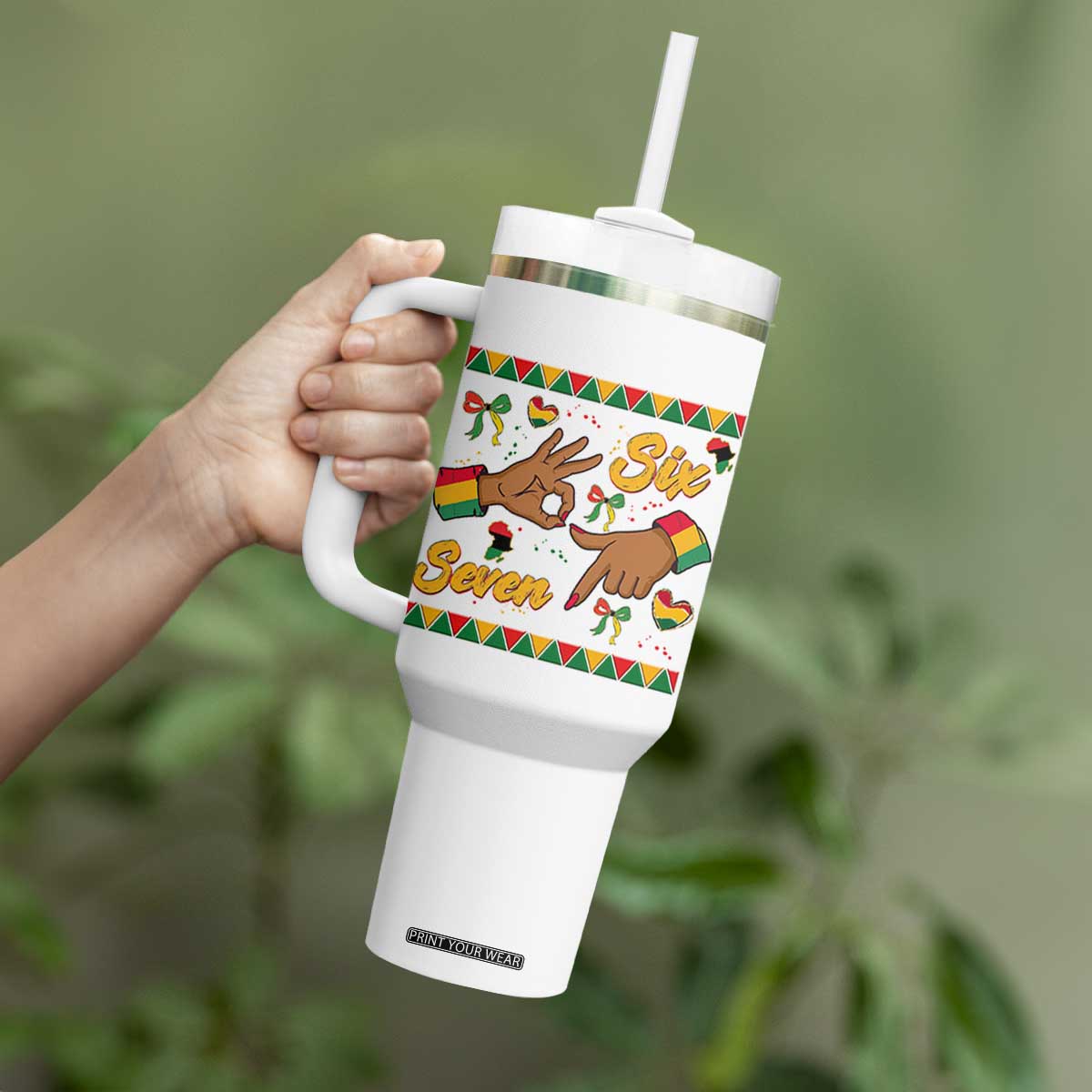 Funny 67 Meme Black History Month Tumbler With Handle Gen Z Alpha Gift TS12 Print Your Wear