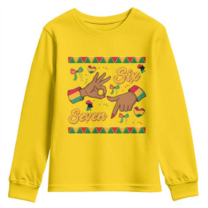 Funny 67 Meme Black History Month Youth Sweatshirt Gen Z Alpha Gift TS12 Daisy Print Your Wear