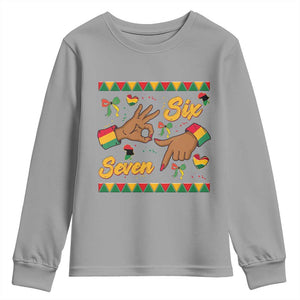 Funny 67 Meme Black History Month Youth Sweatshirt Gen Z Alpha Gift TS12 Sport Gray Print Your Wear
