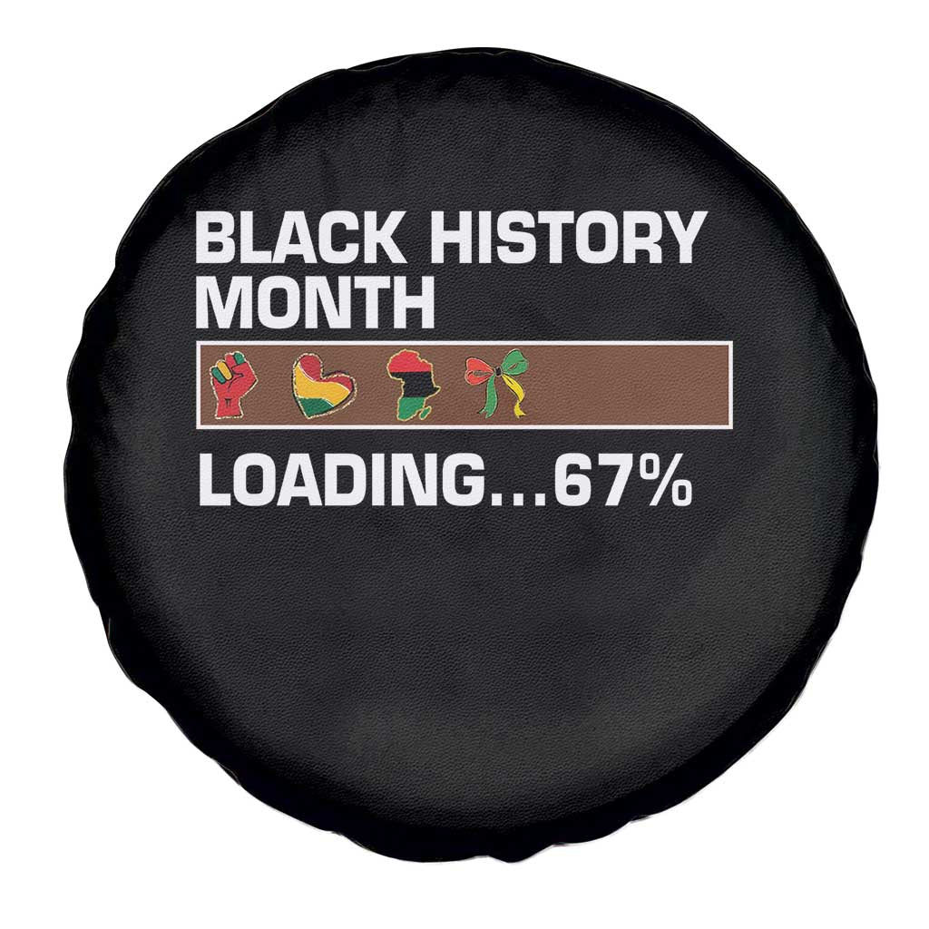 Funny Black History Month Loading Spare Tire Cover Six Seven Meme TS12 Print Your Wear