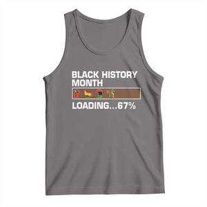 Funny Black History Month Loading Tank Top Six Seven Meme TS12 Deep Heather Print Your Wear