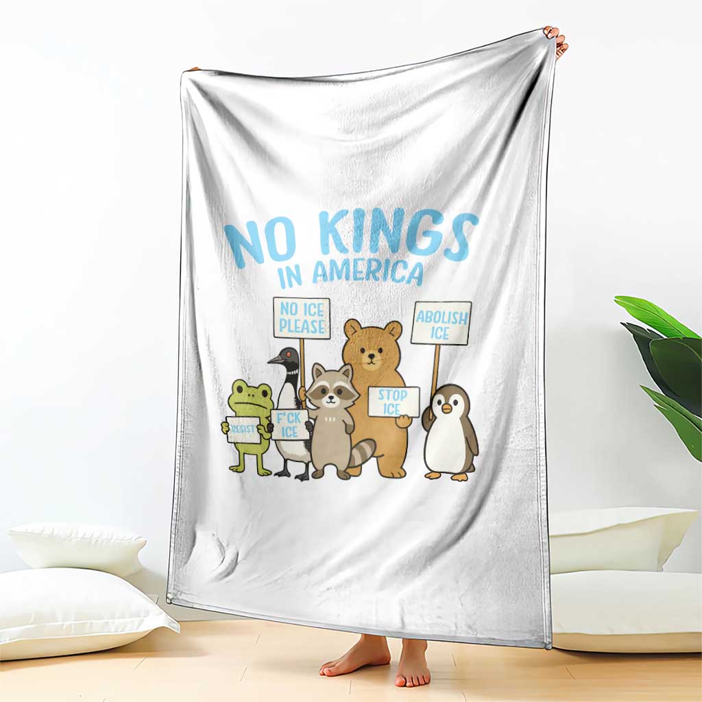 Funny Protest Animals Abolish Ice Throw Blanket Minneapolis USA Support Gift TS12 Print Your Wear