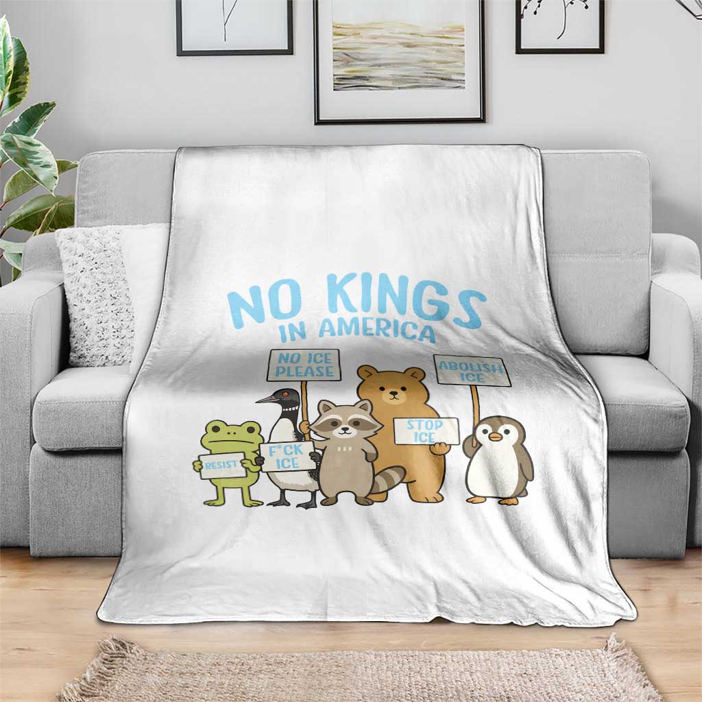 Funny Protest Animals Abolish Ice Throw Blanket Minneapolis USA Support Gift TS12 Print Your Wear