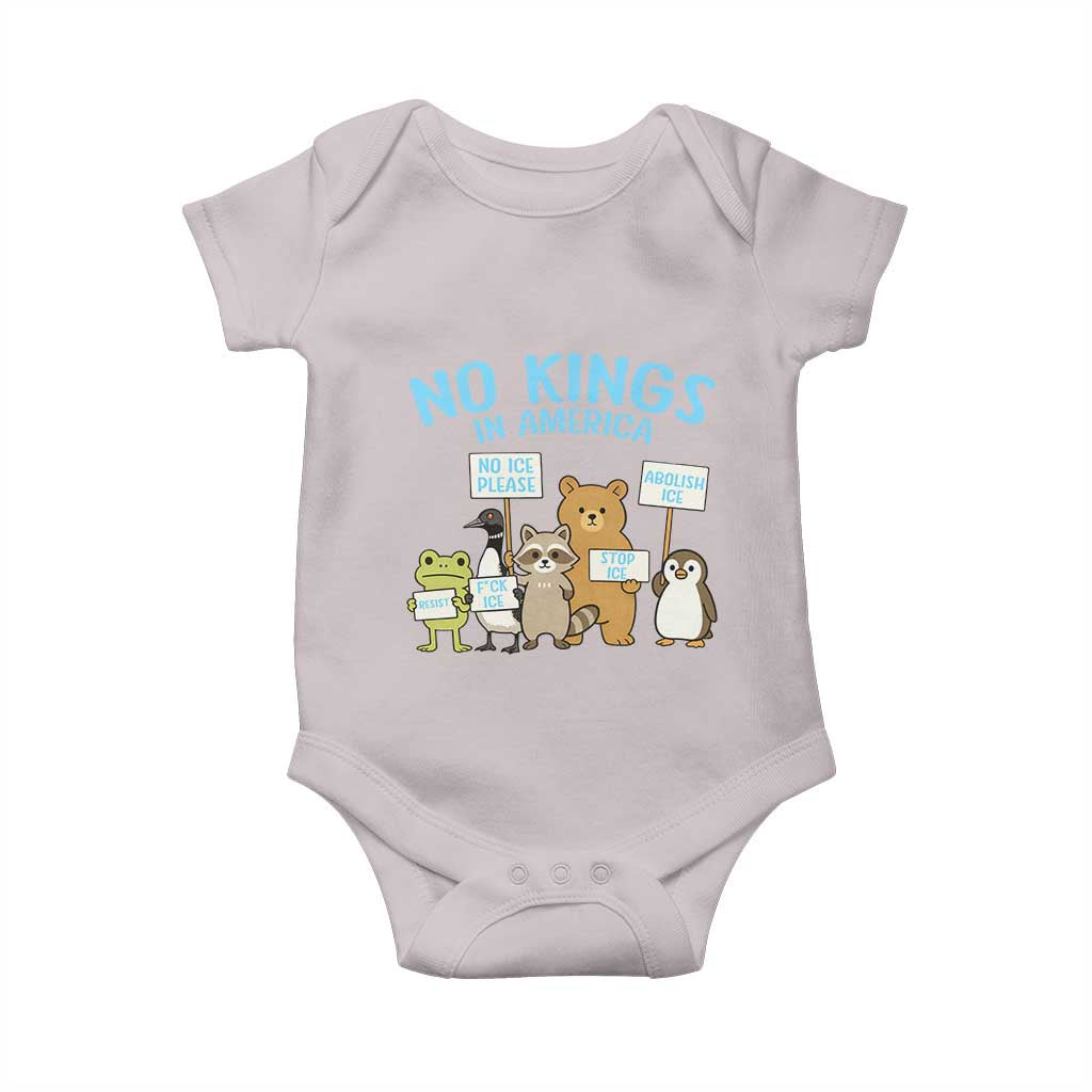 Funny Protest Animals Abolish Ice Baby Onesie Minneapolis USA Support Gift TS12 Ice Gray Print Your Wear