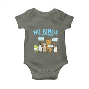 Funny Protest Animals Abolish Ice Baby Onesie Minneapolis USA Support Gift TS12 Military Green Print Your Wear