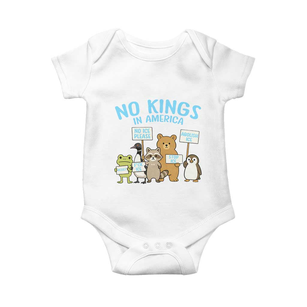 Funny Protest Animals Abolish Ice Baby Onesie Minneapolis USA Support Gift TS12 White Print Your Wear