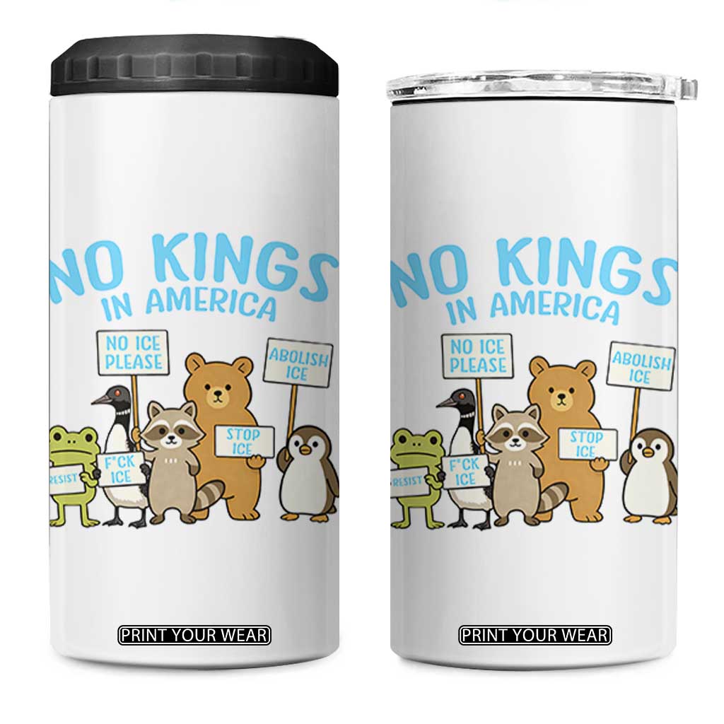 Funny Protest Animals Abolish Ice 4 in 1 Can Cooler Tumbler Minneapolis USA Support Gift TS12 One Size: 16 oz White Print Your Wear