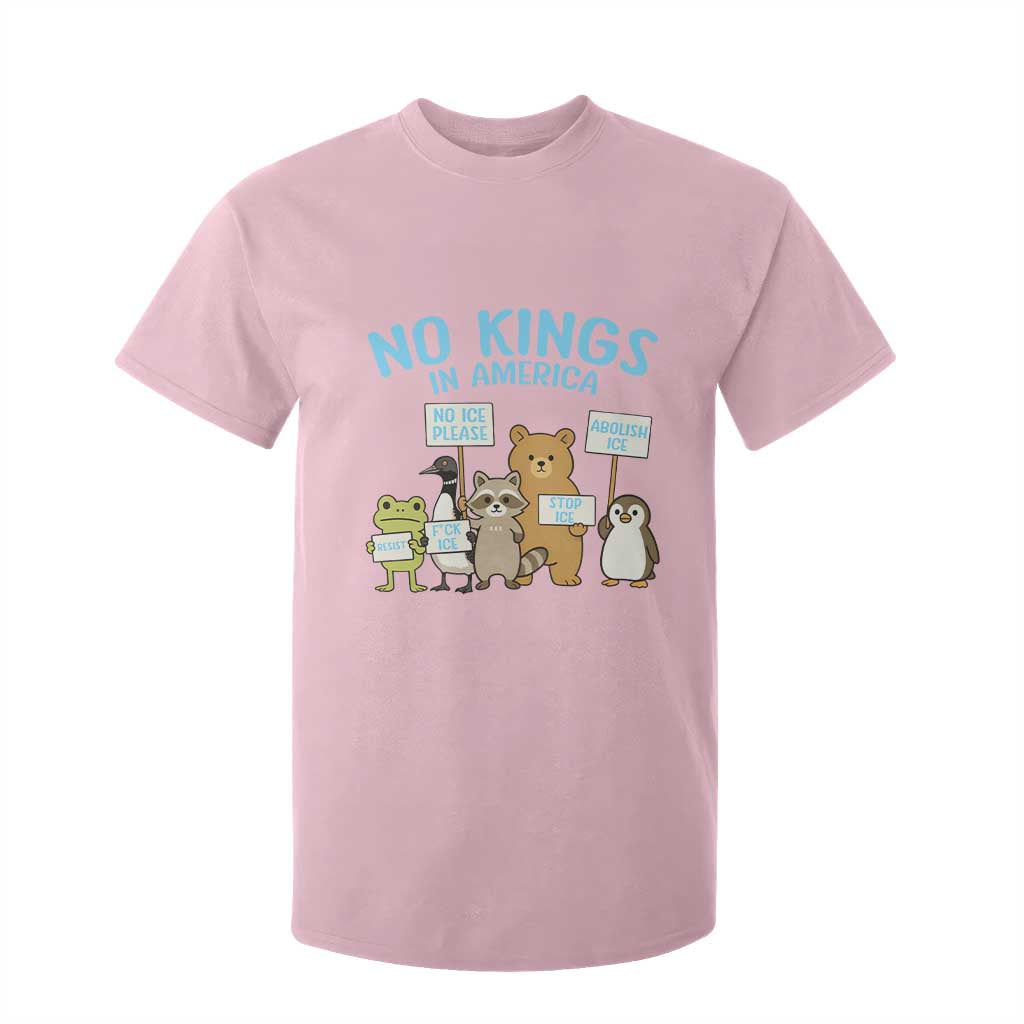 Funny Protest Animals Abolish Ice T Shirt For Kid Minneapolis USA Support Gift TS12 Light Pink Print Your Wear