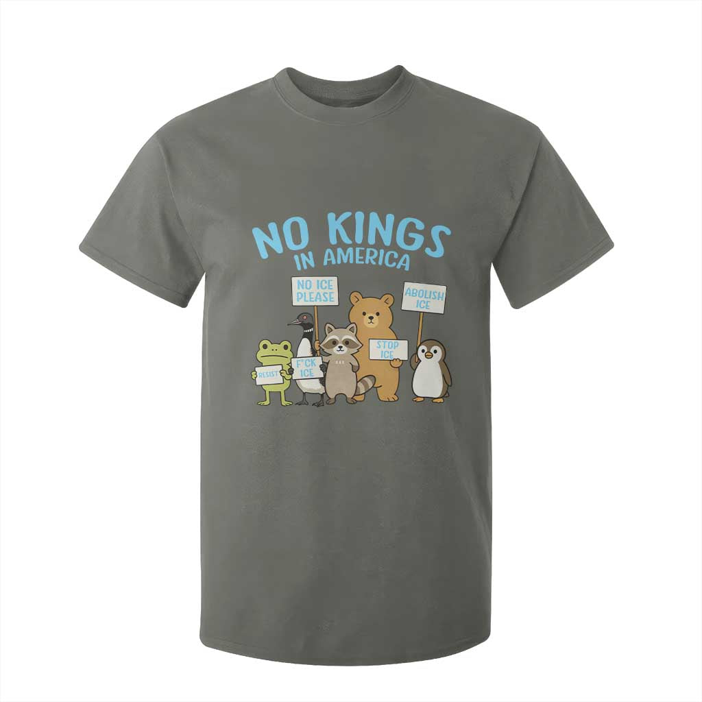 Funny Protest Animals Abolish Ice T Shirt For Kid Minneapolis USA Support Gift TS12 Military Green Print Your Wear