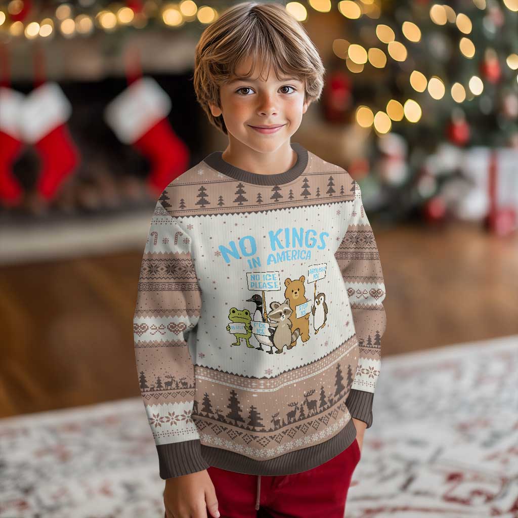 Funny Protest Animals Abolish Ice Ugly Christmas Sweater Minneapolis USA Support Gift TS12 Mocha Mousse Print Your Wear