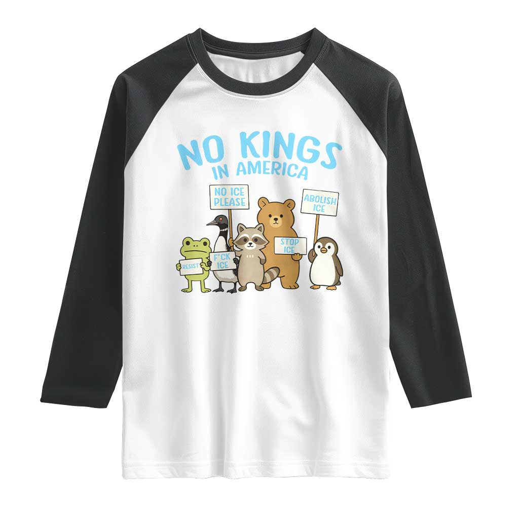 Funny Protest Animals Abolish Ice Raglan Shirt Minneapolis USA Support Gift TS12 White Black Print Your Wear