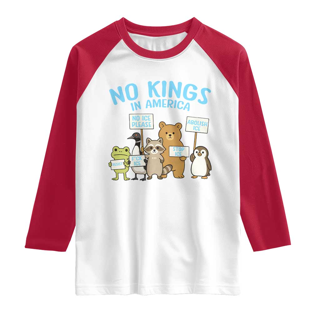 Funny Protest Animals Abolish Ice Raglan Shirt Minneapolis USA Support Gift TS12 White Red Print Your Wear