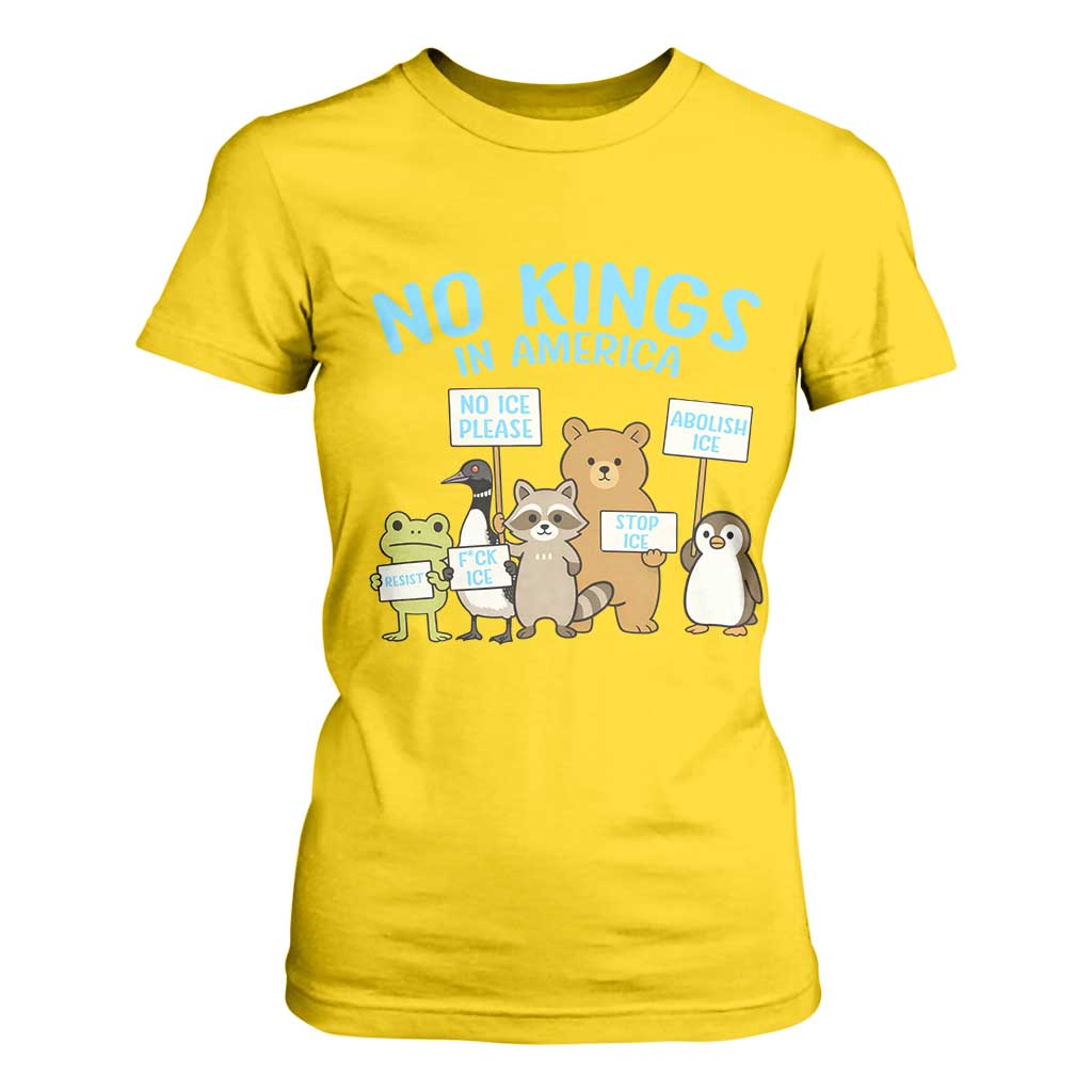Funny Protest Animals Abolish Ice T Shirt For Women Minneapolis USA Support Gift TS12 Daisy Print Your Wear