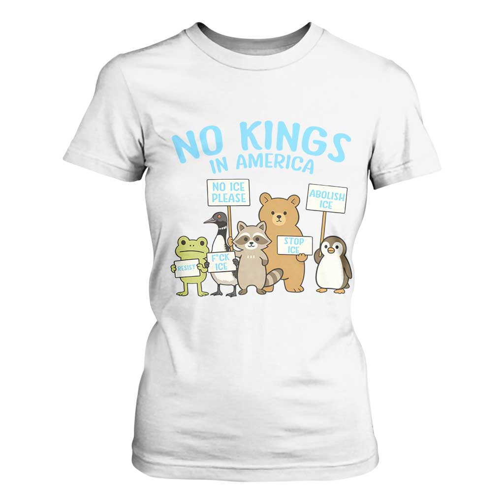Funny Protest Animals Abolish Ice T Shirt For Women Minneapolis USA Support Gift TS12 White Print Your Wear