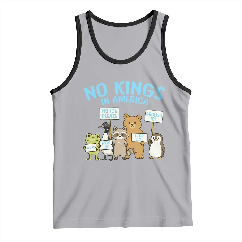 Funny Protest Animals Abolish Ice Tank Top Minneapolis USA Support Gift TS12 Athletic Heather Black Print Your Wear